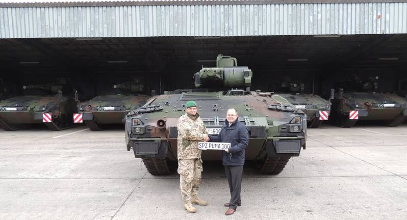 100th Puma IFV SPz Being handed over to the German Army