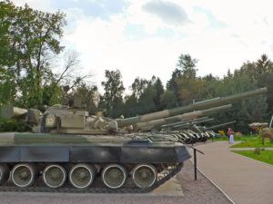 T-80B Tank with 20mm appliqué armor on the hull front