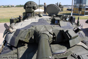 Russian T-80U Tank close up of the turret roof